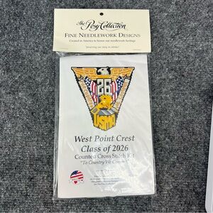 The Posy Collection West Point USMA Class Of 2026 Counted Cross Stitch Kit New